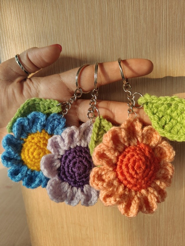 Sunflower Keychain